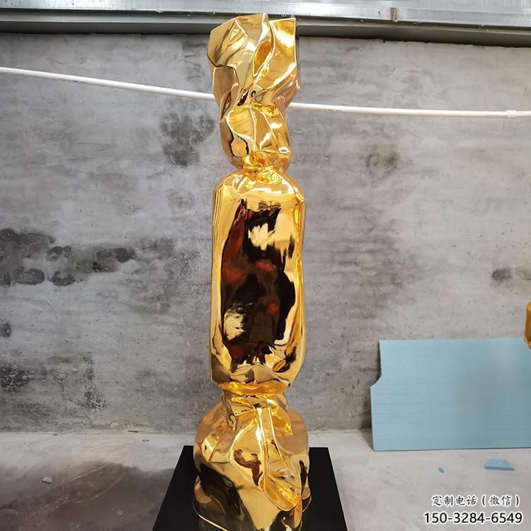 糖果雕塑廠(chǎng)，電鍍工藝制作，廣場(chǎng)不銹鋼糖果雕塑