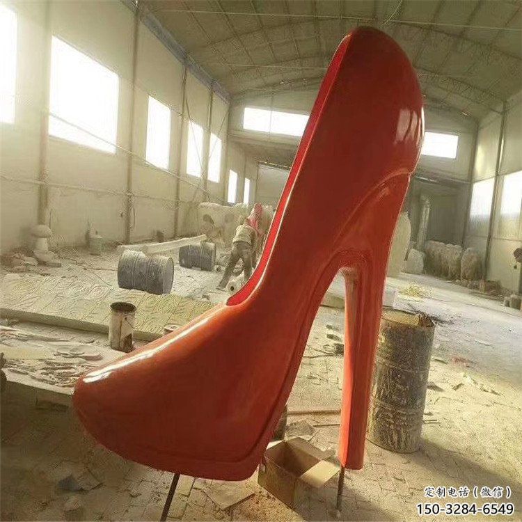 園林高跟鞋雕塑 城市廣場雕塑 步行街?jǐn)[件