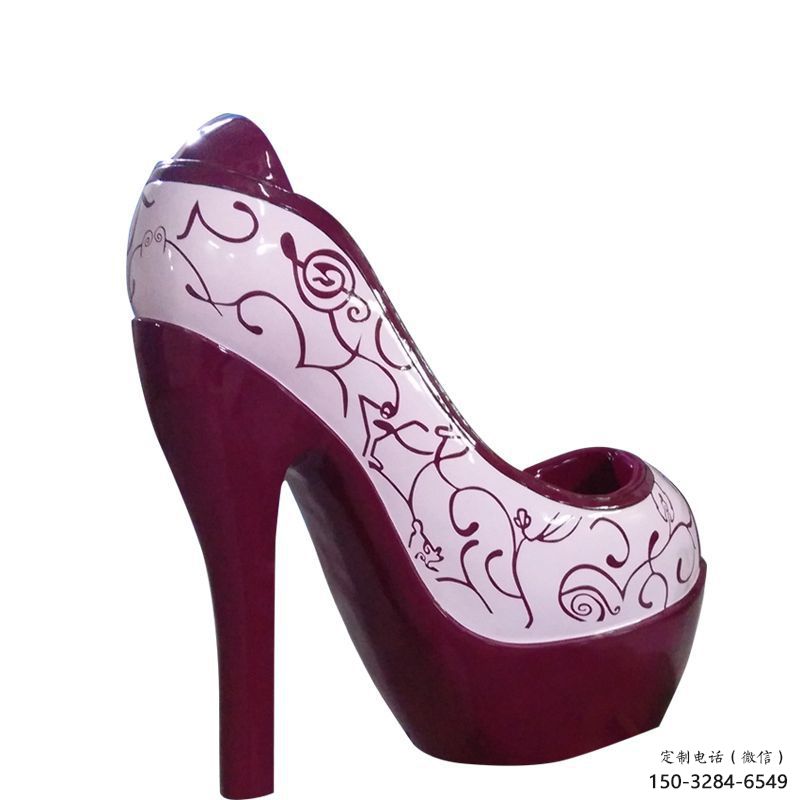 供應創(chuàng)意高跟鞋雕塑 步行街店門口雕塑 影視劇小品