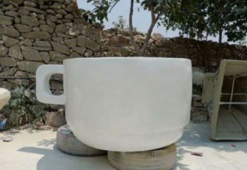 酒店杯子雕塑 庭院仿真雕塑 彩繪小品