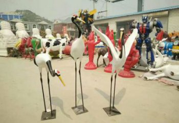 承接大型仙鶴雕塑 門口創意雕塑 售樓處小品