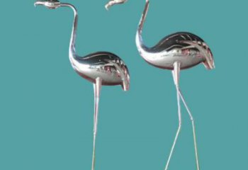 定制仿真仙鶴雕塑 店門(mén)口園林雕塑 動(dòng)物小品