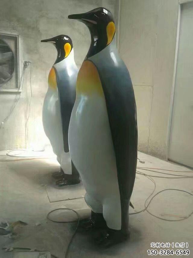 仿真企鵝雕塑 酒店公園雕塑 風景區擺件