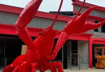 田間龍蝦雕塑 彩繪仿真雕塑 園林?jǐn)[件