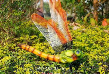 廣場玻璃鋼蜻蜓雕塑 公園仿真雕塑 抽象擺件