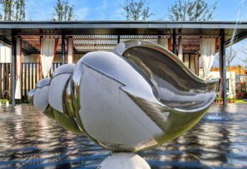 商業街不銹鋼海螺雕塑 售樓處動物雕塑 動物擺件