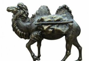 古銅色玻璃鋼駱駝雕塑廠家 大型城市雕塑 商業街擺件