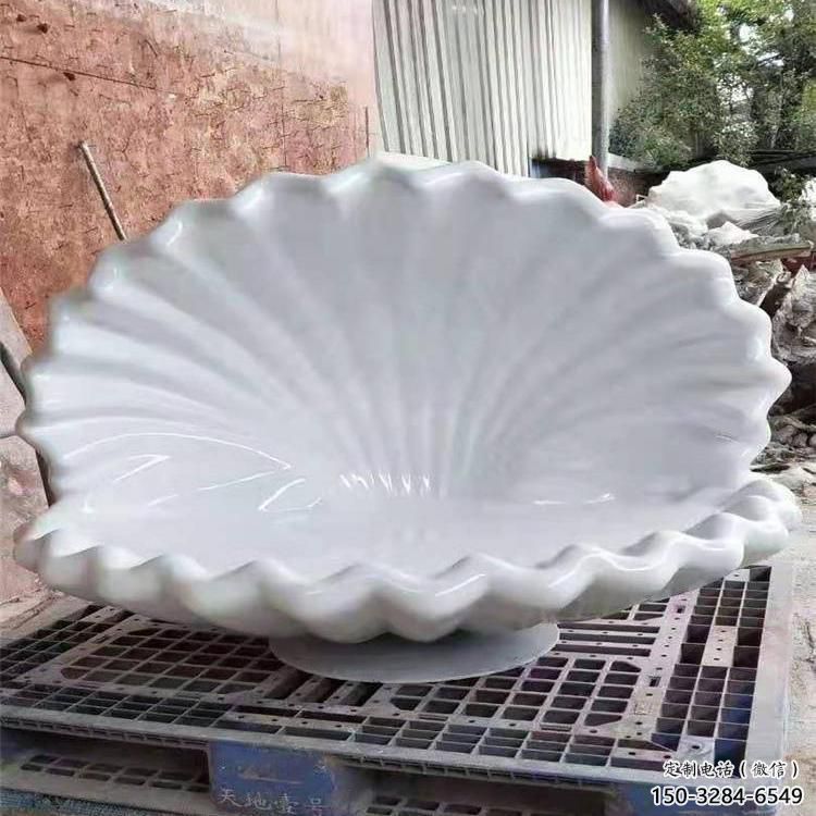 水景玻璃鋼貝殼雕塑 風景區幾何雕塑 廣場小品