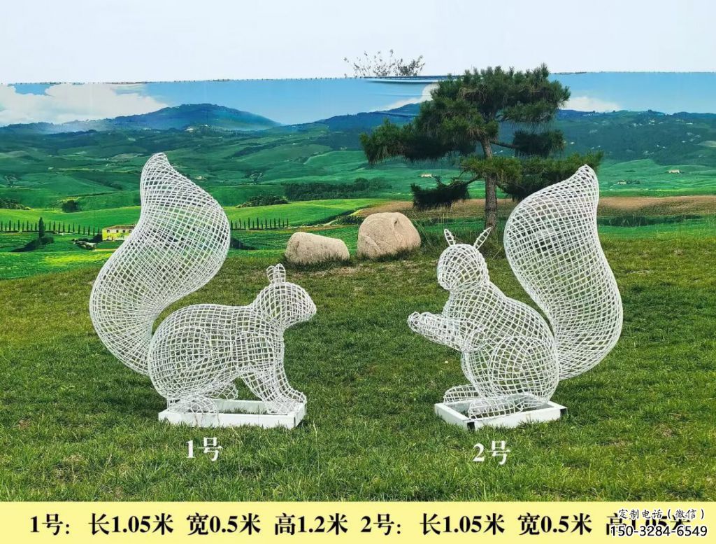 風景區不銹鋼松鼠雕塑 售樓處廣場雕塑 仿古擺件