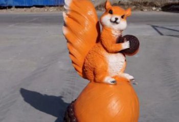 玻璃鋼園林松鼠雕塑 城市廣場雕塑 步行街擺件