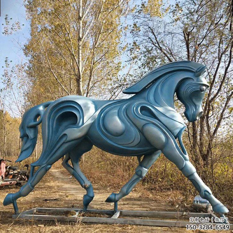 仿真銅駿馬雕塑 店門口園林雕塑 動物小品