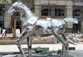 風景區不銹鋼駿馬雕塑 售樓處廣場雕塑 仿古擺件