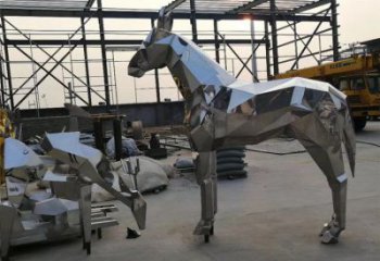 園林不銹鋼駿馬雕塑 城市廣場雕塑 步行街?jǐn)[件