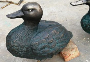 鴨子雕塑廠家，仿真動物， 公園廣場街頭擺件 (13)