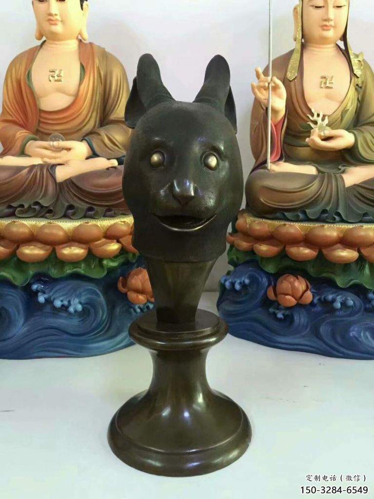 大型玻璃鋼生肖雕塑 商業街廣場雕塑 古銅色擺件