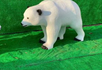 不銹鋼大熊雕塑，公園廣場雕塑，仿真彩繪工藝 (4)