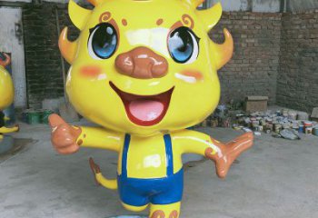 卡通龍形雕塑，抽象彩繪工藝，動漫動物擺件 (3)