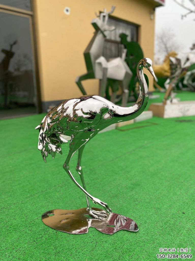 彩繪鴕鳥雕塑 仿真飛鳥雕塑 步行街擺件