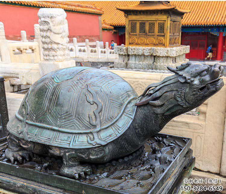 銅烏龜?shù)袼苌a(chǎn)制作，神獸動(dòng)物，仿古公園廣場(chǎng)擺件