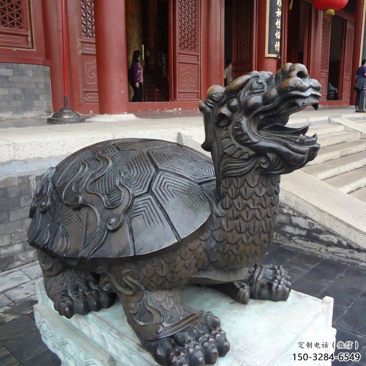 銅烏龜?shù)袼苤谱鳎瘾F動物，仿古公園廣場擺件