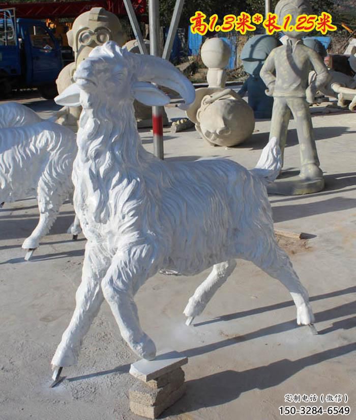 仿真山羊雕塑加工廠家 店門口園林雕塑 動物小品