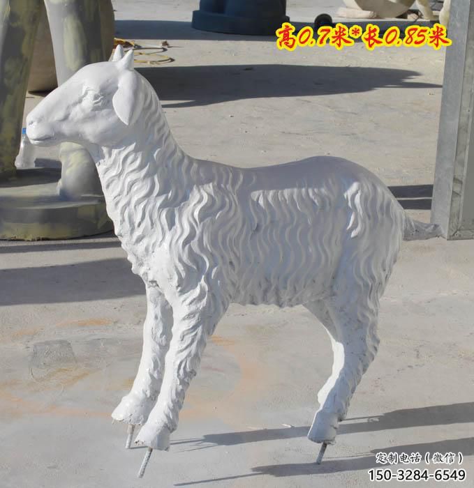 商業(yè)街山羊雕塑廠家 售樓處學(xué)校雕塑 家禽擺件