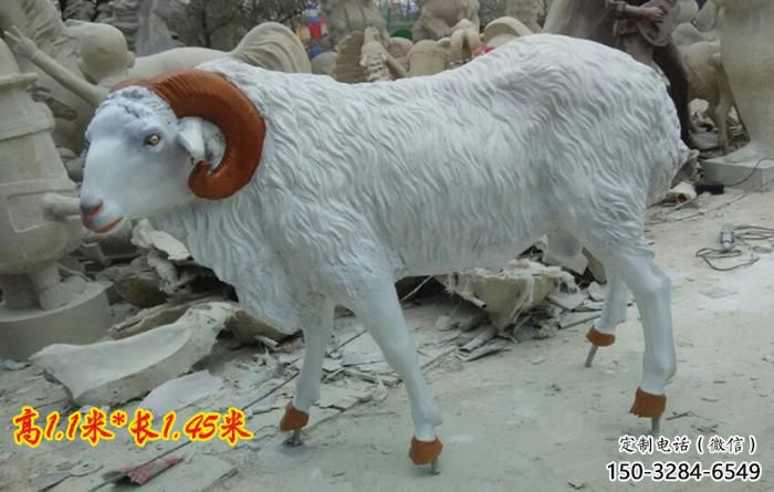 制作田間山羊雕塑廠家 彩繪仿真雕塑 園林?jǐn)[件