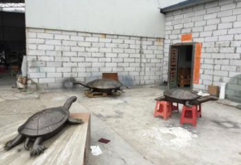 酒店海龜雕塑 庭院仿真雕塑 彩繪小品