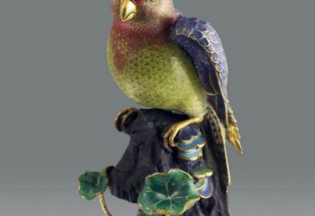 靜態鸚鵡雕塑廠家，美陳動物小品，仿真鸚鵡雕塑制作