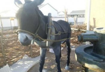 風景區玻璃鋼毛驢雕塑 售樓處廣場雕塑 仿古擺件