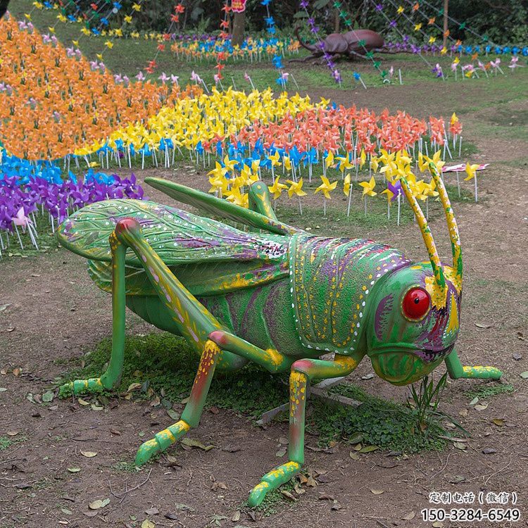 店門口蟈蟈雕塑廠家 創意景觀雕塑 仿真擺件