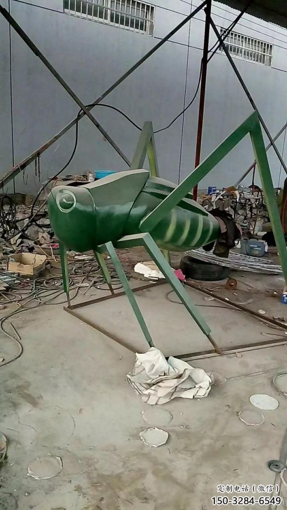 廣場(chǎng)蟈蟈雕塑 公園仿真雕塑 抽象擺件