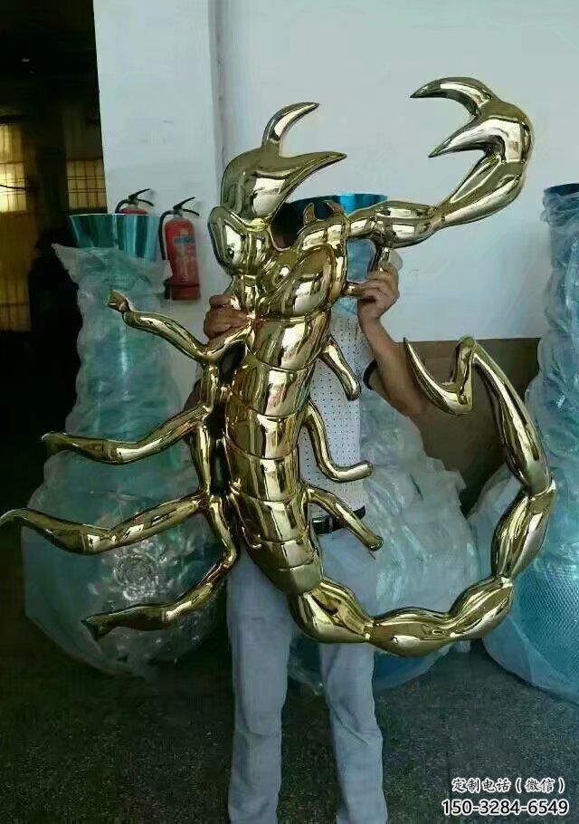 創(chuàng)意蝎子雕塑 步行街店門(mén)口雕塑 動(dòng)物小品
