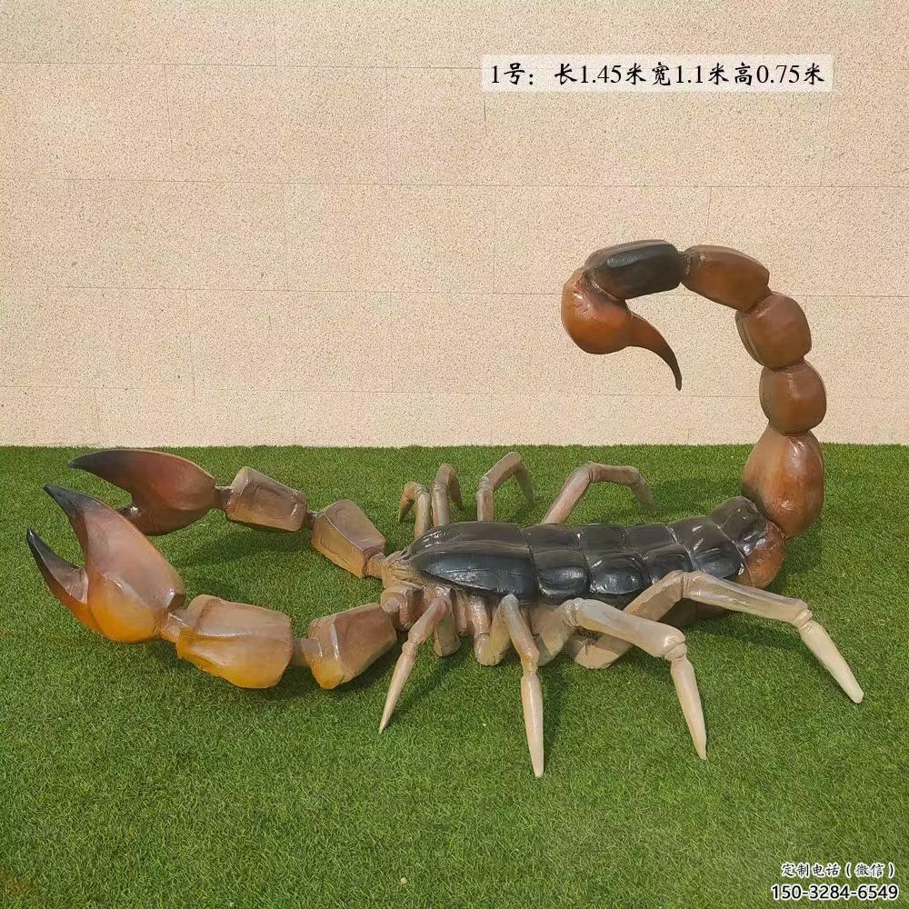 古銅色蝎子雕塑 大型城市雕塑 商業街擺件