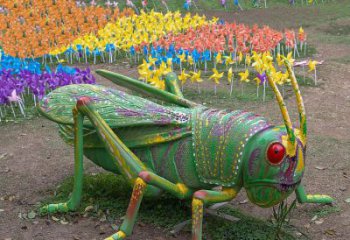 店門口蟈蟈雕塑廠家 創意景觀雕塑 仿真擺件