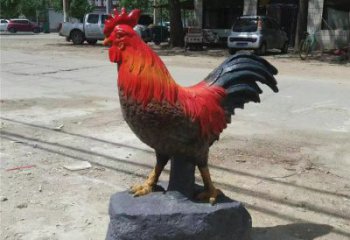 售樓部小雞雕塑，家禽小品，鍍銅工藝