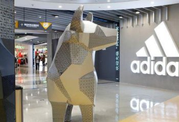 小區小牛雕塑，仿真主題，彩繪工藝