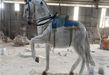 酒店戰馬雕塑，家禽主題，彩繪工藝