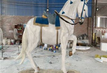 小區戰馬雕塑，抽象系列，仿真工藝