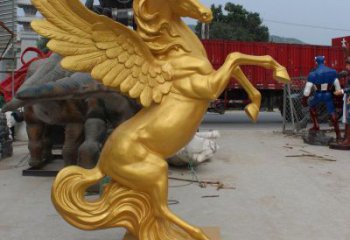 廣場天馬雕塑，動物擺件，仿古工藝