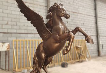 景區(qū)天馬雕塑，廣場(chǎng)主題，仿古工藝