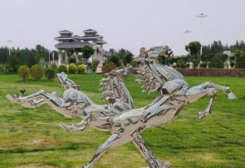 酒店天馬雕塑，仿真主題，烤漆工藝