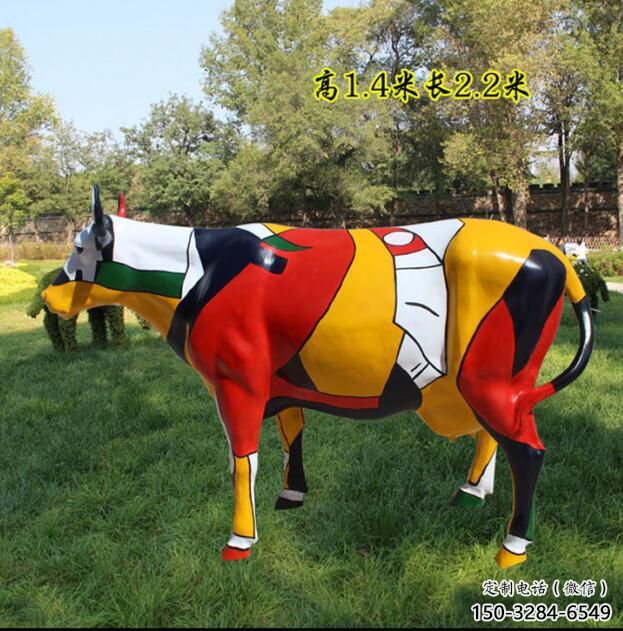 創(chuàng)意公牛雕塑 步行街店門口雕塑 影視劇小品