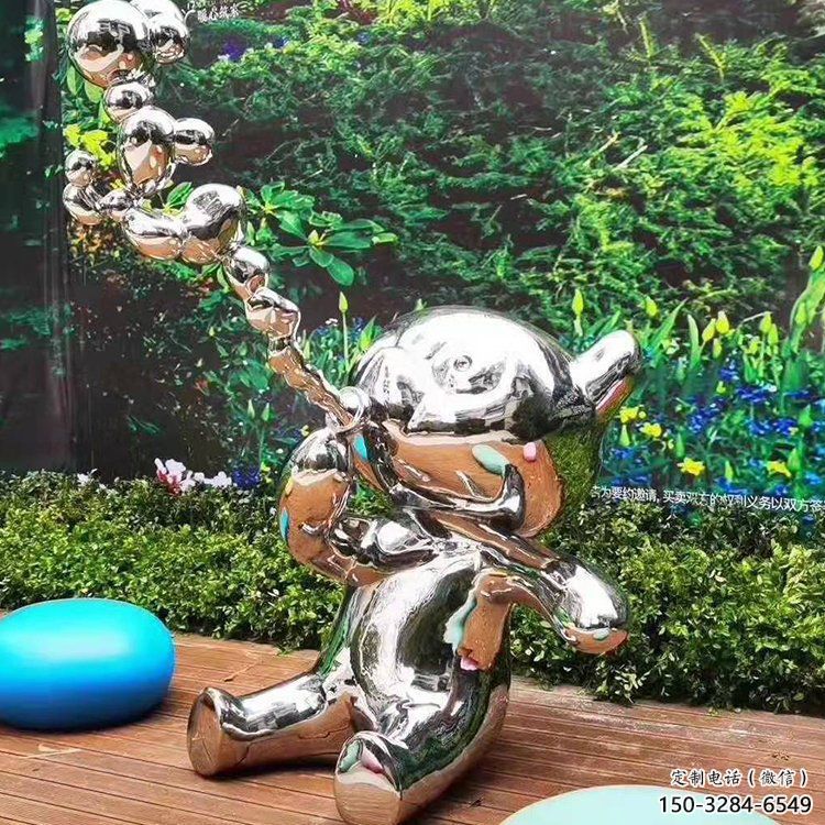 步行街貓咪雕塑，鑄銅農(nóng)耕雕塑，鏤空方式