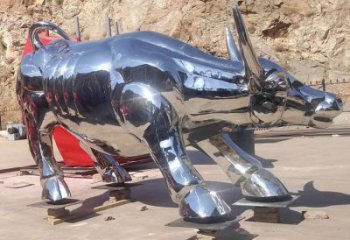 廣場黃牛雕塑，動物擺件，仿古工藝