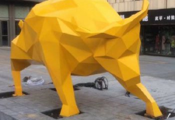 售樓部黃牛雕塑，家禽小品，鍍銅工藝