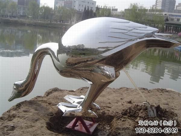 醫院白鷺雕塑，仿古動漫雕塑，仿古擺件