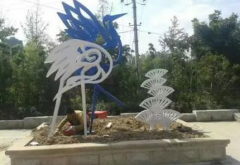 飯店白鷺雕塑，鍍金歐式雕塑，鍍金工藝