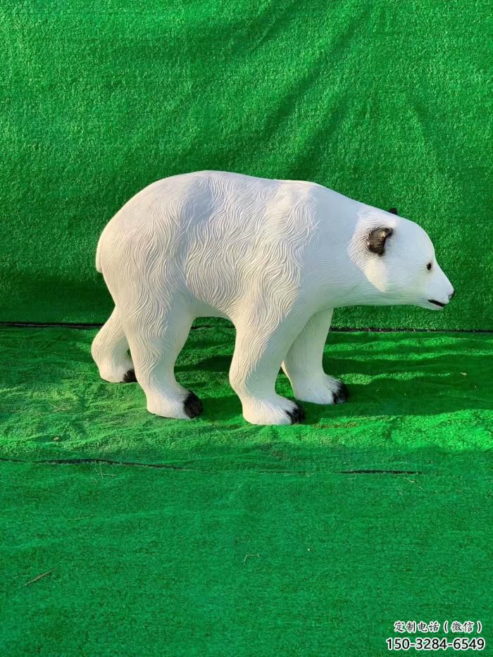 園林狗熊雕塑，噴漆運動雕塑，網(wǎng)格形式