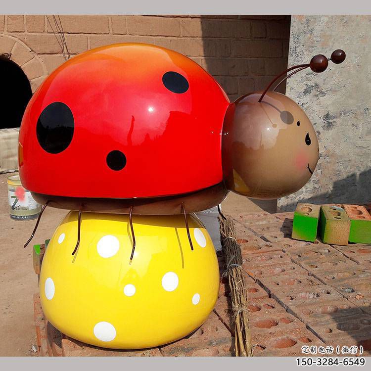 庭院蟲(chóng)子雕塑，鍍金歐式雕塑，網(wǎng)格形式